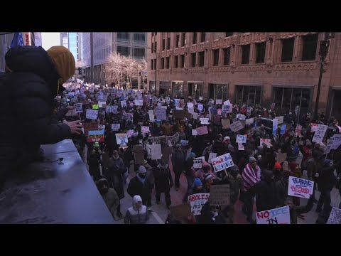 Thousands gather in downtown Minneapolis to protest Operation Metro Surge