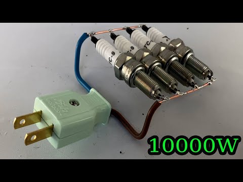 6 Easy How to make 10000w electricity energy self running with pvc copper wire & bolts free