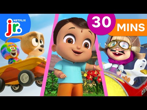 MEGA Playtime Cartoon Compilation +30 MINS 🎬✨ Bad Dinosaurs, Dog Days Out & More! | Netflix Jr