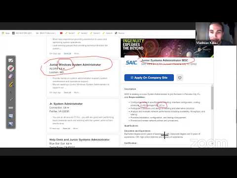Systems Administrator Career Talk and Project to learn skills
