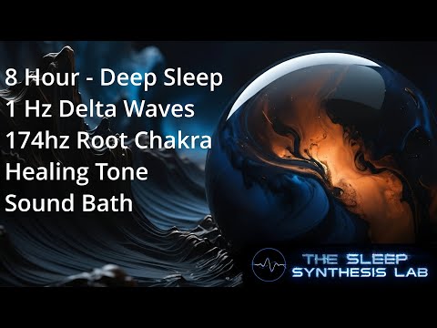 DEEP RELAXING SLEEP & MEDITATION MUSIC 8 HOUR 1 Hz Delta Waves / 174 Hz Healing Frequency