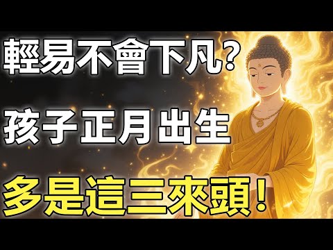 人怕正月死，更怕正月生？達摩祖師開示：正月降生多是這三來頭！輕易不會下凡。【輪回|因果|佛學】