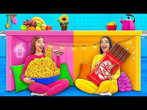 Секретные домики под столом | 24 часа Челлендж c Multi DO Challenge