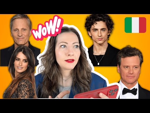 6 Celebrità Straniere che Parlano Italiano: Cosa Ne Penso? 🇮🇹 || Italian Teacher Reaction 👩🏼‍🏫