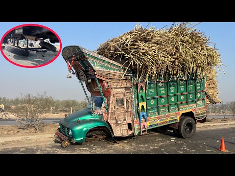 How Experts Emegancy Repair of Broken LeafSpring of Heavy Loaded Truck