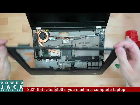 Lenovo Thinkpad T430 disassembly laptop charge port power jack repair fix taking apart tear down