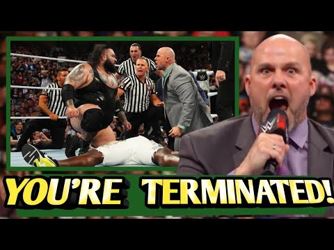 GONE FOR GOOD😱 Bronson Reed Fired As Adam Pearce Frustrated him with 2 years SUSPENSION.