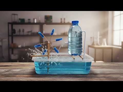 Magic How to make a water turbine without electricity | มายากลกังหันน้ำไม่ใช้ไฟฟ้า
