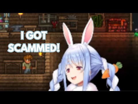 Pekora's Reaction When She Finally Made the "Strongest" Sword in Terraria [Hololive/Usada Pekora]