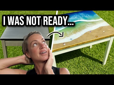 I Was NOT Ready for How This Resin Ocean Table Turned Out…