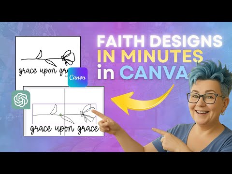 Create Faith-Based Line Art in Minutes! Canva Design Tutorial for Beginners