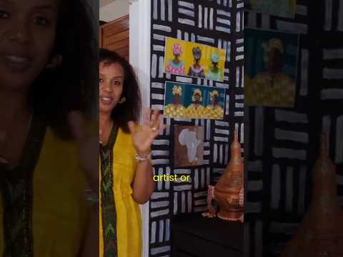 Lilly Bekele-Piper's Black Excellence Room in Nairobi #africaninteriors #interiordesign