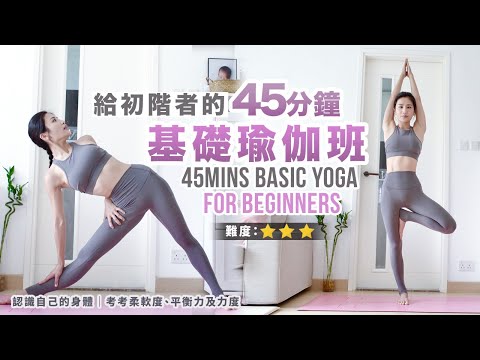 45mins of Basic Yoga for Beginners | Listen to your body | Test your flexibility
