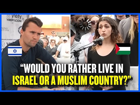 Charlie Kirk SILENCES Anti-Israel Feminist With This One Question!