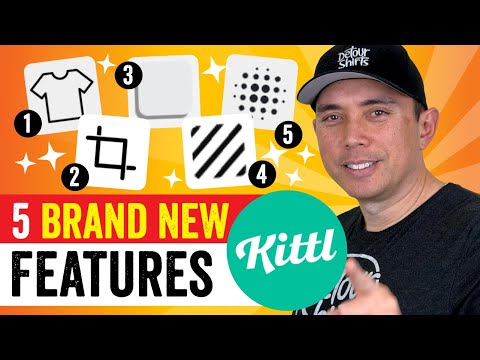 5 NEW FEATURES on Kittl you can use for Print on Demand
