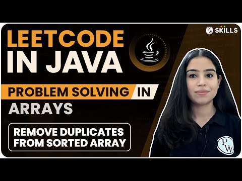 LeetCode in Java | Easy Question | Remove Duplicates from Sorted Array