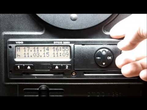 VDO DTCO   запуск в начале смены