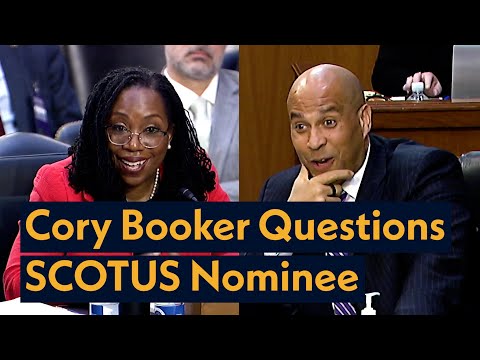 Senator Cory Booker Questions Judge Ketanji Brown Jackson at her Supreme Court Nomination Hearing