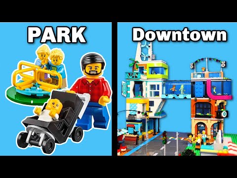 1 vs 100 Hour LEGO City Build