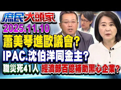 歐洲議會IPAC演說 青鳥嗨翻大突破？ 網曝：跟黑熊同一個金主《庶民大頭家》完整版 20251110 #王鴻薇 #李勝峯 #林國成 #黃敬平 @chinatvnews​