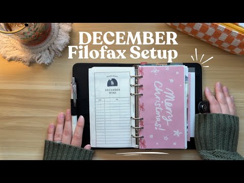 December Filofax Setup // DIY dashboards, monthly set up & more! ✨