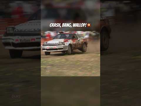 Crash, Bang, Wallop!💥#crash #rally #shorts #rallycar #toyotacelica #cars #incarvideo #retrocars