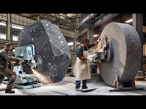 "Huge Granite Truck Unloading & Marble Making | Incredible FactoryProcess"
