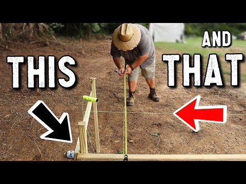 All About BATTER BOARDS & Foundation LAYOUT LINES