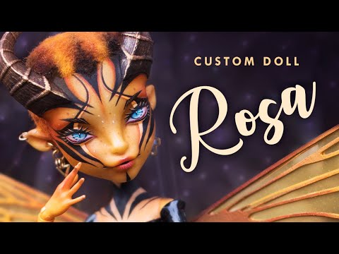 Rosa the Wasp Demon β’ Bug Girls COLLAB β’ Custom Monster High Doll OOAKβ’ xTool M1 and RA2 pro