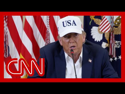 Trump rebukes question on test flood failures: 'Only a bad person would ask a question like that'