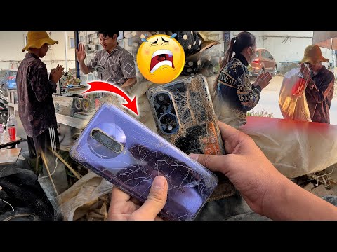 Restoration of abandoned Broken Phone For Homeless Boy