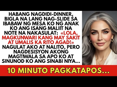 "Magpanggap kang may sakit at umalis," sulat ng apo ko. Makalipas ang 10 minuto...