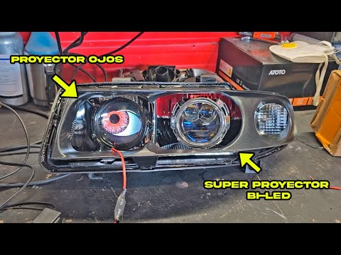 I MANUFACTURE SUPERPOWERFUL bi-LED HEADLIGHTS with EYE PROJECTORS😱
