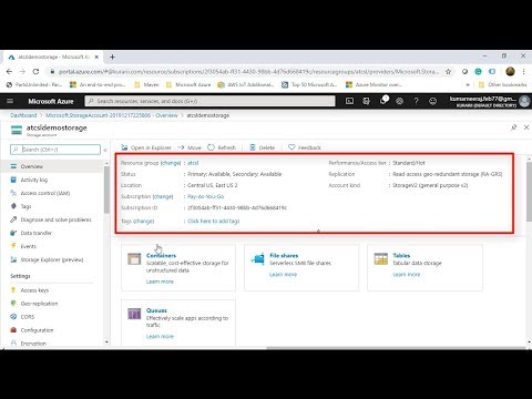 Understanding Azure Storage - Part 02: Demo