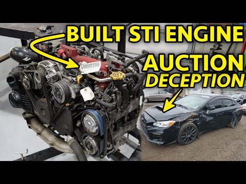 BUILT, BLOWN & DECEITFUL! SHADY CAR DEALER Swaps BAD Engine Into Wrecked Subaru STI! EJ257 Teardown