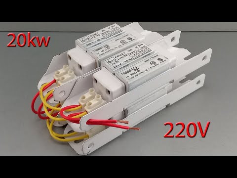 How to Make 220v 20kw Free Energy With 220v AC Light Bulb Transformer Tools