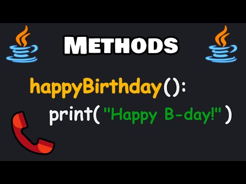 METHODS in Java are easy 📞