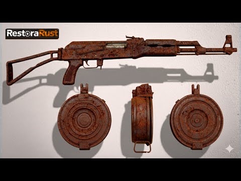 Extreme old AK 47 restoration | Restoring a Rusted AK-47 & Drum Mag