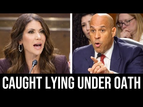 Sen. Cory Booker CATCHES Kristi Noem LYING Under Oath And She knows It.