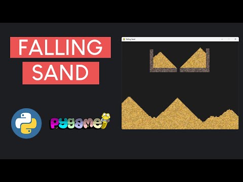 Falling Sand Simulation ( like Noita ) Python & Pygame Tutorial (OOP)