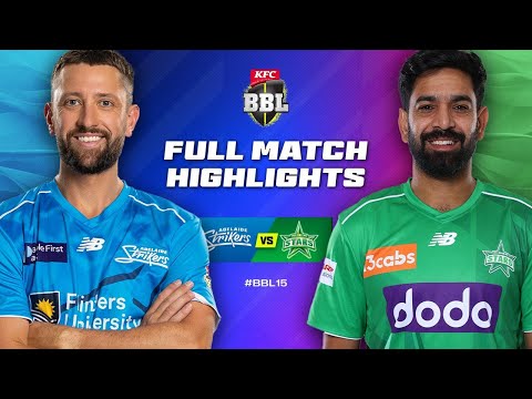 Adelaide Strikers v Melbourne Stars Match Highlights | #BBL15