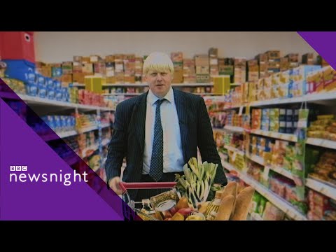 Boris Johnson goes undercover in a supermarket (1998) - BBC Newsnight
