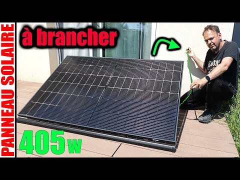 Un panneau solaire à brancher sur prise 220V SUNOLOGY PLAY station solaire PLUG & PLAY 405w