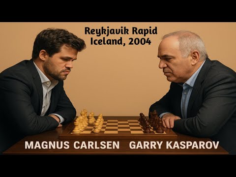 Magnus Carlsen vs Garry Kasparov - Reykjavik Rapid • Iceland, 2004