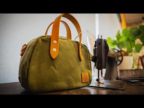 Relaxing ASMR: Watch a Japanese Artisan Create a Canvas Bag from Start to Finish