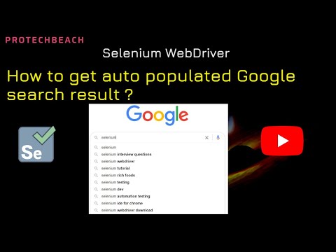 How to get auto populated Google search result in selenium WebDriver
