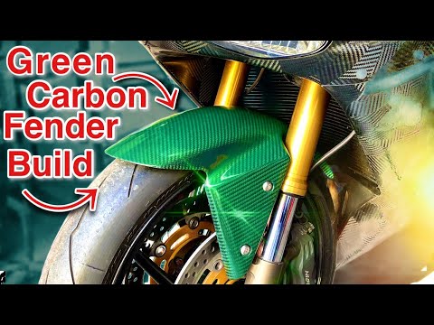 Carbon Fiber Front Fender Build - Time-Lapse