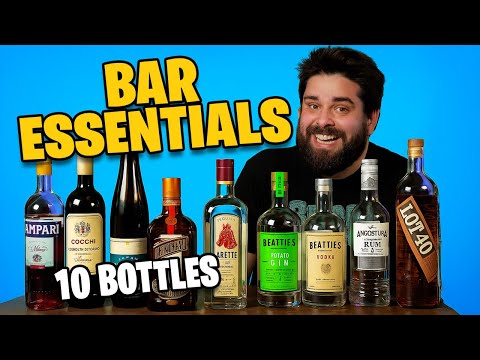 🔥Top 10 Bottles EVERY Home Bartender Needs 🍹