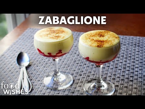 Zabaglione - Italian Warm Custard & Fruit Dessert - Valentine's Day Special!