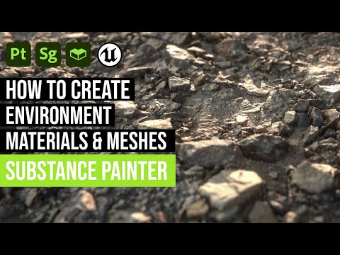 Creating environment materials and meshes in Substance 3D Painter